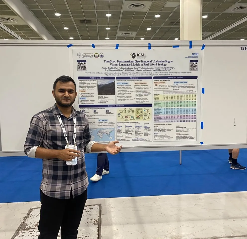 Presenting the TimeSpot poster at ICML 2026