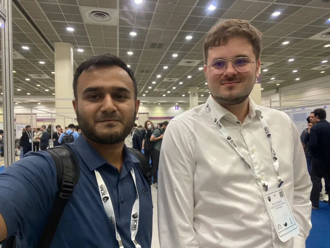 A selfie with Petar Veličković at ICML 2026